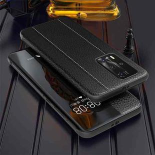 For Huawei P40 Pro Genuine Leather Smart Shckproof Horizontal Flip Case(Black)