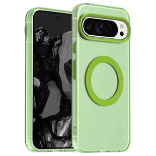 For Google Pixel 9 Pro Candy Magsafe PC Hybrid TPU Phone Case(Green)