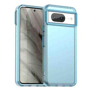 For Google Pixel 8 Candy PC Hybrid TPU Shockproof Phone Case(Blue)