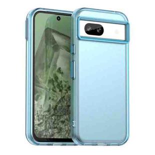 For Google Pixel 8a Candy PC Hybrid TPU Shockproof Phone Case(Blue)