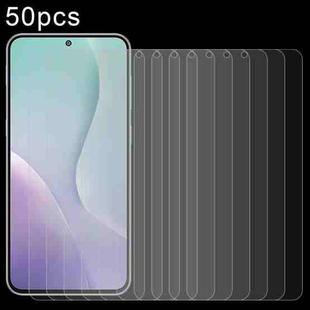 For Samsung Galaxy M56 5G 50pcs 0.26mm 9H 2.5D Tempered Glass Film