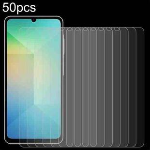 For Samsung Galaxy A07 5G 50pcs 0.26mm 9H 2.5D Tempered Glass Film