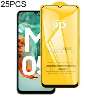 For Samsung Galaxy M05 / F05 25pcs 9D Full Glue Full Screen Tempered Glass Film