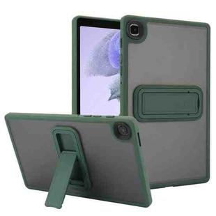 For Samsung Galaxy Tab A7 Lite Skin Feel Holder PC Hybrid TPU Tablet Case(Dark Green)