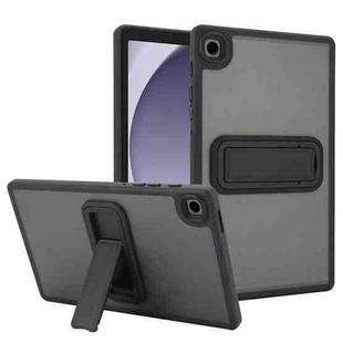 For Samsung Galaxy Tab A9 Skin Feel Holder PC Hybrid TPU Tablet Case(Black)