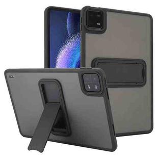 For Xiaomi Pad 6 / Pad 6 Pro Skin Feel Holder PC Hybrid TPU Tablet Case(Black)