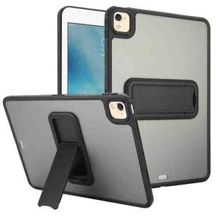 For iPad 4 / 3 / 2 9.7 inch Skin Feel Holder PC Hybrid TPU Tablet Case(Black)
