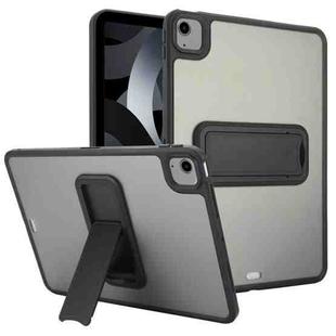 For iPad Air 5 / 4 10.9 inch Skin Feel Holder PC Hybrid TPU Tablet Case(Black)