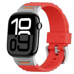 For Apple Watch 42mm / 41mm / 40mm / 38mm Trailblazer Silicone Watch Band(Red)