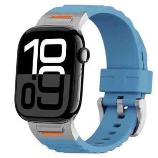 For Apple Watch 42mm / 41mm / 40mm / 38mm Trailblazer Silicone Watch Band(Premium Blue)