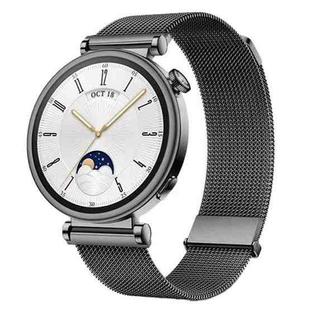 For Huawei Watch GT5 41mm Daul-section Magnetic Milan Steel Mesh Watch Band(Gray)