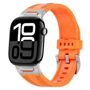 For Apple Watch 42mm / 41mm / 40mm / 38mm Trailblazer Woven Texture Silicone Watch Band(Orange)