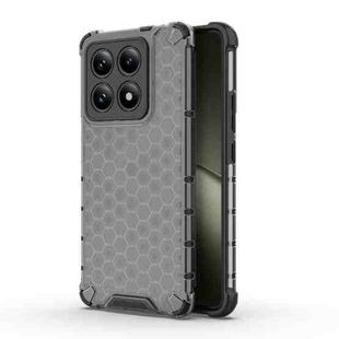 For Xiaomi 14T 5G Global Honeycomb Shockproof Phone Case(Black)