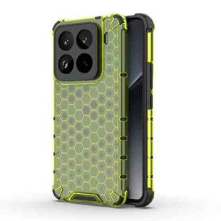 For Xiaomi 15 Pro 5G Honeycomb Shockproof Phone Case(Green)