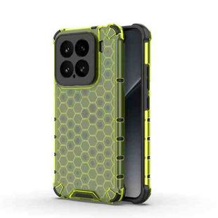 For Xiaomi 15 5G Honeycomb Shockproof Phone Case(Green)