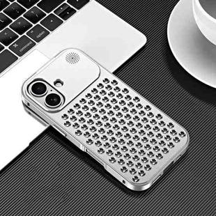 For iPhone 16 Plus R-JUST RJ58 Aromatherapy Metal Cooling Phone Case(Silver)