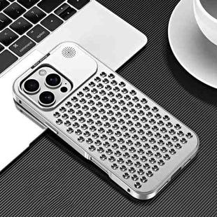 For iPhone 16 Pro R-JUST RJ58 Aromatherapy Metal Cooling Phone Case(Silver)