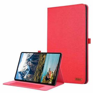 For Infinix Xpad GT 13 Fabric Texture Horizontal Flip Leather Tablet Case(Red)