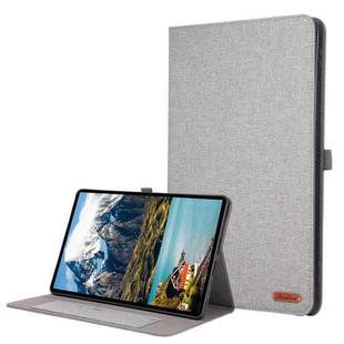 For Infinix Xpad GT 13 Fabric Texture Horizontal Flip Leather Tablet Case(Gray)