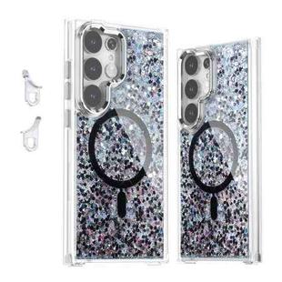 For Samsung Galaxy S24 Ultra 5G Epoxy Glitter MagSafe Magnetic TPU Phone Case(Black)