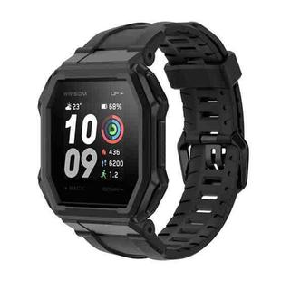 For Huami Amazfit Ares 1908 Silicone Watch Band(Black)