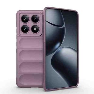 For Xiaomi 14T Pro 5G Global Magic Shield TPU + Flannel Phone Case(Purple)