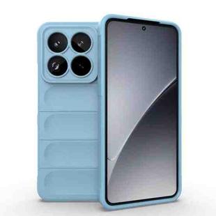 For Xiaomi 15 Pro 5G Magic Shield TPU + Flannel Phone Case(Light Blue)