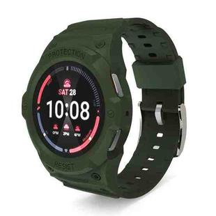 For Samsung Galaxy Watch 7 40mm Integrated TPU Watch Band(Army Green)