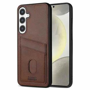 For Samsung Galaxy S24+ 5G AZNS K1 Series Card Slot Business Phone Case(Brown)