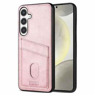 For Samsung Galaxy S24+ 5G AZNS K1 Series Card Slot Business Phone Case(Pink)