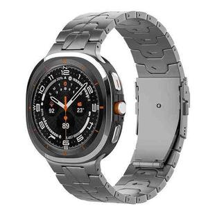 For Samsung Galaxy Watch8 / Watch8 Classic Safety Buckle Pure Titanium Watch Band(Grey)