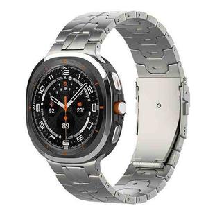 For Samsung Galaxy Watch8 / Watch8 Classic Safety Buckle Pure Titanium Watch Band(Titanium Color)