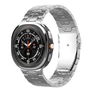 For Samsung Galaxy Watch8 / Watch8 Classic Safety Buckle Pure Titanium Watch Band(Silver)