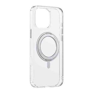 For iPhone 16 Pro Max Baseus SkyRing Series 360 Ring Holder Magsafe Phone Case(Transparent)