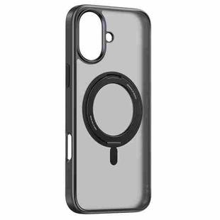 For iPhone 16 Plus Baseus SkyRing Series 360 Ring Holder Magsafe Phone Case(Matte Black)