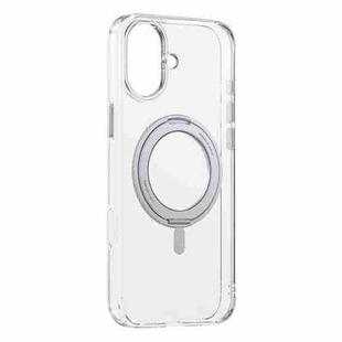 For iPhone 16 Plus Baseus SkyRing Series 360 Ring Holder Magsafe Phone Case(Transparent)