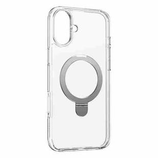 For iPhone 16 Plus Baseus SkyRing Series Ring Holder Magsafe Phone Case(Transparent)