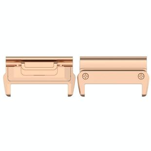 For Garmin 20mm 1 Pair Metal Head Adapter Watch Band Quick Release Connector(Rose Gold)