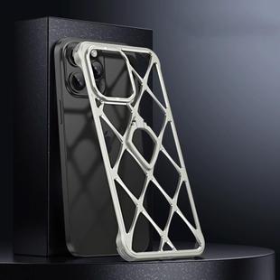 For iPhone 13 Pro Holder Metal Phone Case(Titanium)