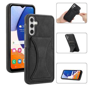 For Samsung Galaxy A15 Ultra-thin Shockproof Phone Protective Case with Holder(Black)