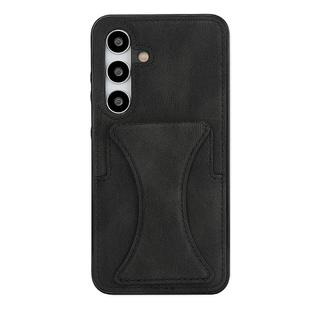 For Samsung Galaxy S24+ 5G Ultra-thin Shockproof Phone Protective Case with Holder(Black)