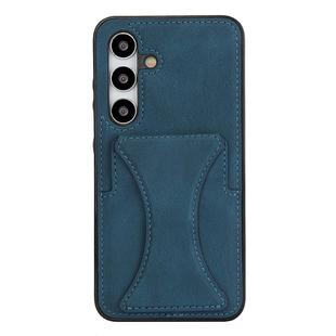 For Samsung Galaxy S24 FE 5G Ultra-thin Shockproof Phone Protective Case with Holder(Blue)