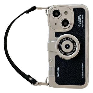 For iPhone 15 Camera Style Phone Case(Black)