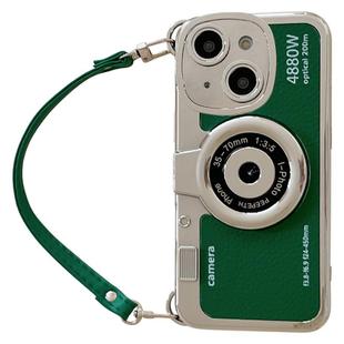 For iPhone 15 Plus Camera Style Phone Case(Green)