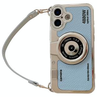 For iPhone 16 Camera Style Phone Case(Sky Blue)