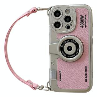 For iPhone 16 Pro Camera Style Phone Case(Pink)