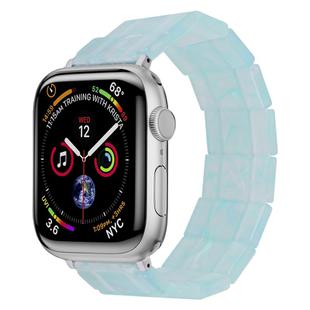 For Apple Watch 46mm / 49mm / 45mm / 44mm Stretch Rope Square Resin Watch Band(Ice Green)
