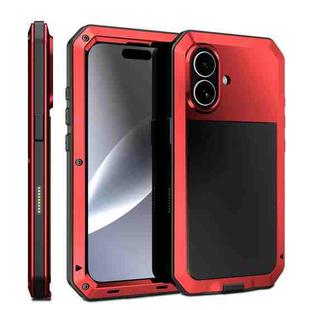 For iPhone 17 Shockproof IP54 Life Waterproof Phone Case(Red)