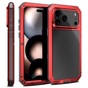 For iPhone 17 Pro Max Shockproof IP54 Life Waterproof Phone Case(Red)