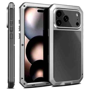 For iPhone 17 Pro Max Shockproof IP54 Life Waterproof Phone Case(Silver)
